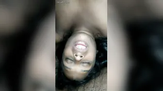 Tamil GF On Her Knees Giving Sloppy Blowjob To BF