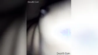 Village GF Stroking And Riding Her BF Dick