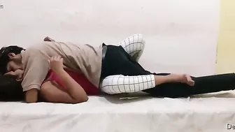 GF Getting Her Perfect Tits Sucked By Horny BF