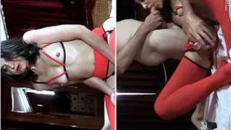 Young Nri Slut On Knees Giving Sloppy Blowjob To Her BF