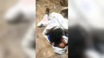 Slutty GF Getting Pounded Outdoors In Risky Public Sex