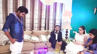 Just Married Couple Having Passionate Sex On Their Wedding Night