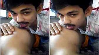 Hubby Worshipping His Wife By Licking Her Tits And Eating Pussy