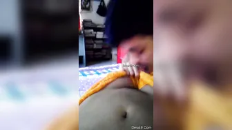 Hubby Worshipping His Wife By Licking Her Tits And Eating Pussy