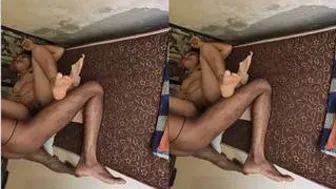 Desi Girlfriend Getting Her Boobs Sucked While Being Fucked Hard