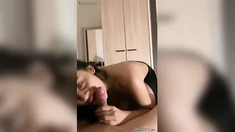 Pretty Girlfriend Blowing Nri Boyfriend In Their Apartment