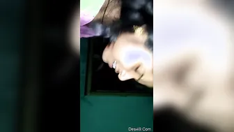 Married Wife Giving Hubby A Sloppy Blowjob Before Bedtime