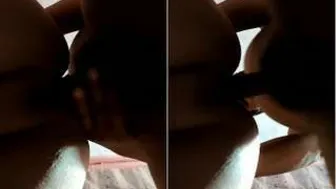 Nepali Girlfriend Fucked Standing Against Wall In Living Room