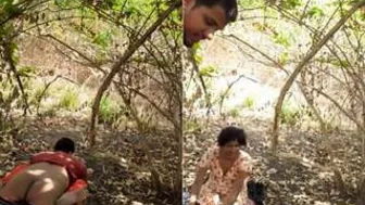 South Indian Lovers Fucking Outdoors In Risky Public Place