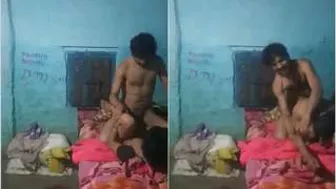 Village Desi Couple Having Raw Sex In Their Small Bedroom