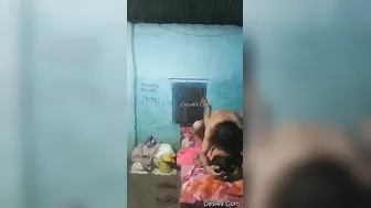 Village Desi Couple Having Raw Sex In Their Small Bedroom
