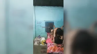 Village Desi Couple Having Raw Sex In Their Small Bedroom