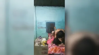 Village Desi Couple Having Raw Sex In Their Small Bedroom