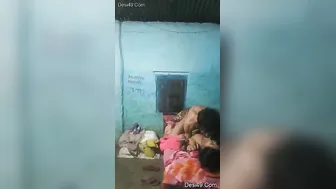 Village Desi Couple Having Raw Sex In Their Small Bedroom