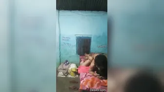 Village Desi Couple Having Raw Sex In Their Small Bedroom