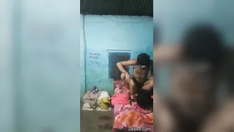Village Desi Couple Having Raw Sex In Their Small Bedroom