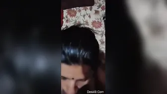 Horny Desi Wife Giving Passionate Blowjob To Her Husband