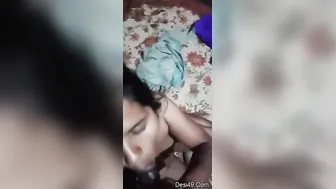 Horny Desi Wife Giving Passionate Blowjob To Her Husband