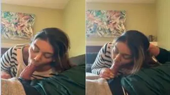 Hot Nri Girl On Knees Sucking Dick Till He Explodes Hard