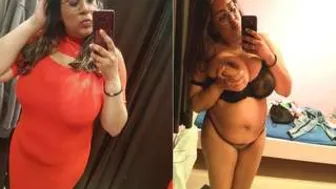 Hot Bhabhi On Her Knees Giving Wet Messy Blowjob To Lover