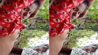 Fucking My GF Outdoors In The Village Behind The Farm