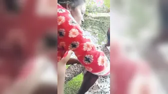 Fucking My GF Outdoors In The Village Behind The Farm