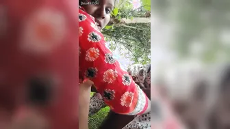 Fucking My GF Outdoors In The Village Behind The Farm