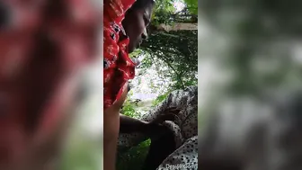 Fucking My GF Outdoors In The Village Behind The Farm