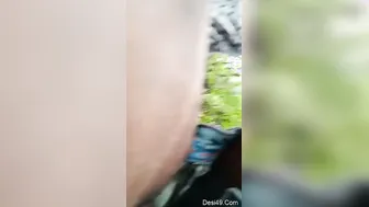 Fucking My GF Outdoors In The Village Behind The Farm