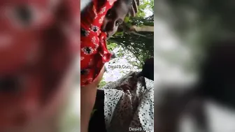 Fucking My GF Outdoors In The Village Behind The Farm