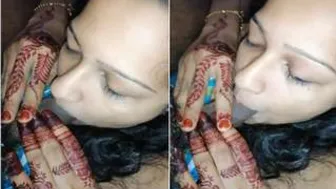 Cute GF Giving Messy Blowjob To Her BF