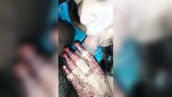 Cute GF Giving Messy Blowjob To Her BF