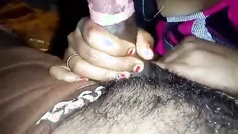 Desi Wife On Her Knees Sucking Her Husbands Thick Rod