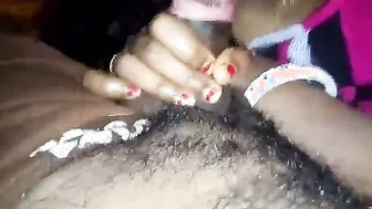 Desi Wife On Her Knees Sucking Her Husbands Thick Rod