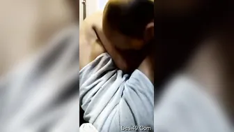 Sexy Wife Moaning As He Sucks Her Big Tits In Bedroom