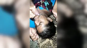Hubby Finishing All Over His Horny Wife's Pretty Face