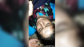 Hubby Finishing All Over His Horny Wife's Pretty Face