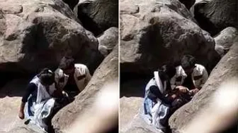 Desi Lovers Fucking Outdoors Hiding From Everyone Nearby
