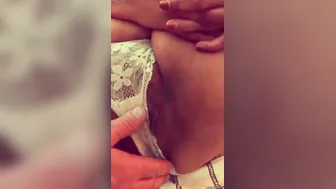 My Wife Moaning Loud While I Finger Her Wet Pussy On Our Bed