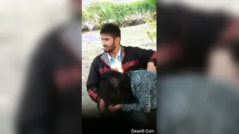 Pretty Desi Girl Giving Sloppy Blowjob In The Park After Dark