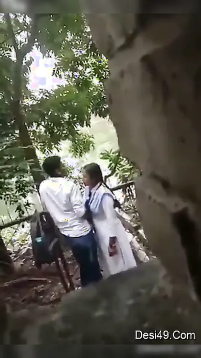 College Lovers Caught On Camera Fucking Outdoors In The Park