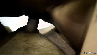 Hot Babe Giving Sloppy Blowjob Then Riding His Thick Cock