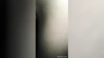 Girlfriend Standing While Her Man Thrusts Into Her From Behind
