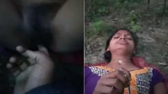 Village Girlfriend Fingering Her Pussy Outdoors With Me