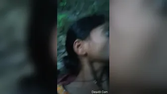 Village Girlfriend Fingering Her Pussy Outdoors With Me