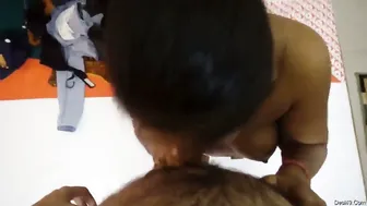 Cheating Married Bhabhi Giving Me Head Before Doggy Fucking