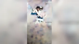 College Lovers Making Out Behind Campus Buildings Getting Wild