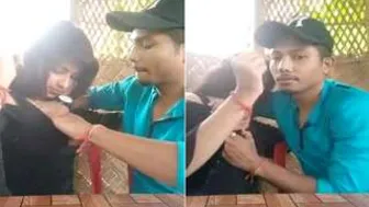 Sucking My Indian Babe's Tits While She Moans In Pleasure