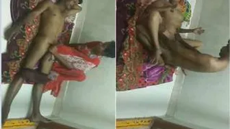 Village Couple Going At It Hard Her Moaning As He Pounds Her Wet