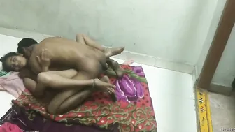 Village Couple Going At It Hard Her Moaning As He Pounds Her Wet